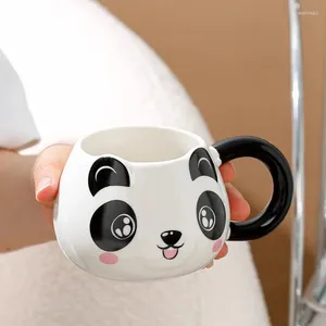 Tazze cartone animato panda a tazza singola tazza in ceramica ad alta bellezza home office