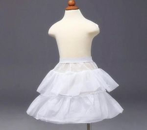 Mädchen039 Petticoa Kinder Petticoats Hochzeit Braut Brautjungfer Accessoires Crinoline Weiß 1Hoop 2Layer Blumenmädchen Kleid KID8087643