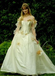 Dresses Rococo Inspired Fairy Princess Corset Wedding Dress Off The Shoulder Vintage Victorian A Line Bridal Gowns Gold Lace Floral Appliq