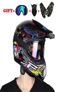 Offroad motocicleta motora motocross casque aberto face offroad atv biciciclismo óculos máscara luvas de máscara presentes7492670