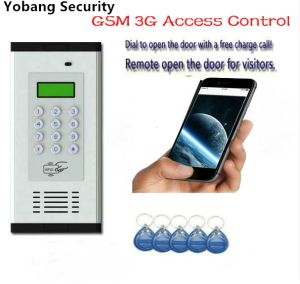 Kits Yobang Security Freeship Apartment GSM/4G wireless intercom doorbell. Call the phone to open the dialogue