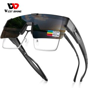 Eyewears West Biking si adattano su occhiali di miopia copertura da sole goggali polarizzati uv400 occhiali all'aperto