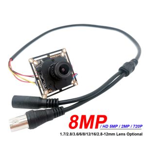 Kamery 4K 8MP AHD Camera DIY HD 5MP / 2MP IMX323 / 1080P / 720P CCTV Security moduł modułu PCB z kablem ircut Lens Cable