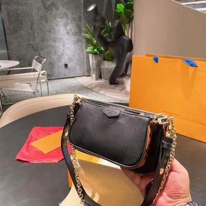 Louls vutt 2 parçalı set kaliteli orijinal deri tasarımcı çantaları çanta omuz zinciri çantası Messenger çanta yastık çantası tasarımcısı leopar mm pm qali