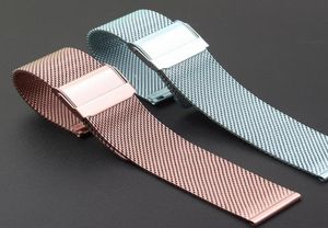 Watch Bands Mesh Milanese Steel Band Metal Ultrathin Universal Stainless Bracelet Pink Blue Strap 20mm 22 Mm4883269