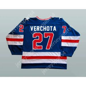 GDSIR Custom Phil Verchota 1980 Miracle On Ice Team USA 27 Jersey Hockey New Ed S-M-L-xl-xxl-3xl-4xl-5xl-6xl