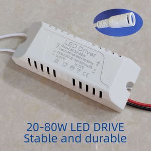 24W 36W 50W 58W 60W 68W 80W Güç Kaynağı Birimi Aydınlatma LED Işıklar için Trafo Transformatörleri Panel Lamba Sürücüsü DC Konektör