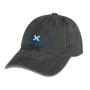 Berets Scotland The Brave Cowboy Hat Luxury Cap Snap Back Anime Men Women's