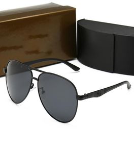 Schiff Luxus hochwertiger Metall -Vollrahmen -Designer Sonnenbrille für Frauen UV400 Protecius Mirror Sonnenbrille mit Packung M90057130199