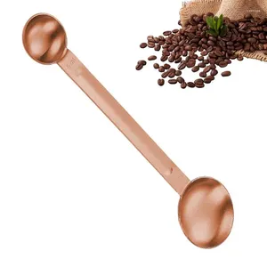 Colheres de café colher de chá de medição de colheres de cozinha para feijão de molhos de farinha de utensílios de mesa de design duplo e molhos de farinha e molhos
