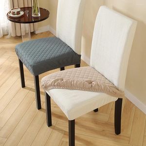 Chair Covers Thicken Seat Cover Jacquard Removable Washable Anti-Dust Dining Room Upholstered Cushion Slipcover