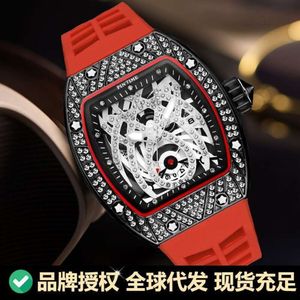 46 Pintime/Pinshi New Men مع برميل مهيمن على شكل برميل جوفاء السطح المقاوم للماء Glow Sport Watch 38