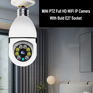 カメラ355度2.4GワイヤレスWIFI E27電球ベースランプビデオ監視屋外スマートカメラのための屋外スマートカメラ