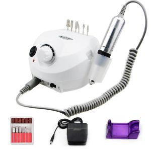 Borrar 35000 rpm nagelfil Electric Nail Drill Pro Manicure Machine Mill Cutter Set Metal Handle Accessories Nail Tools for Nail Salon