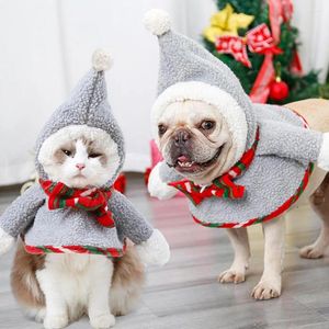 Abbigliamento per cani inverno caldo spesso anno di Natale animali domestici cani gatti costume da cappotto mantello abiti