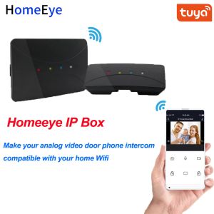 Aksesuarlar WiFi Dönüştürücü IP Kutusu IP Dönüştürücü 4 Cirled Analog Sinyal Video Kapı Telefonu IP WiFi Video Intercom Sistemi Tuyasmart Uygulama Desteği