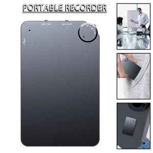 レコーダーMayitr Digital Voice Recorder WAV Recorder 4GB Voice Activated Recorder 4mm Slim Voice Card Style Sound Audio Taperecorder