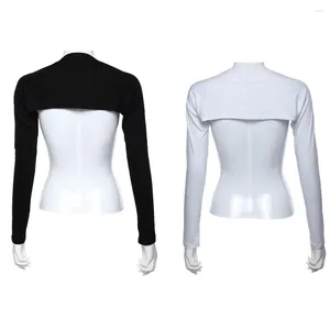 Schals muslimische Frauen Modal Raglan Ärmel Islamisch Bolero Malaysia Arm Cover Abpackeve Feste Farbe Ethnischer Dame Schal für Damen