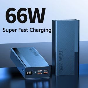 66W Power Bank 50000 mAh Warbank PD22.5W Szybki ładunek przenośny mobilny powerbank cztery ładowarki USB Bateria dla wszystkich smartfonów