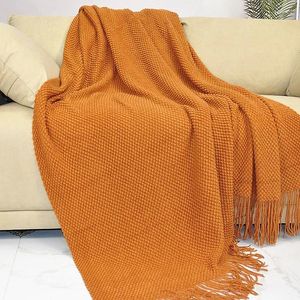 Blankets Knitted Throw Blanket Thread On The Bed Sofa Plaid Travel Camping Nap Soft Towel Tapestry For Beds