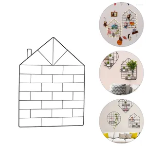 Rahmen Grid Po Wall Iron Hanging Net Decorations Halte -Regal Bild schmücken Aufbewahrung