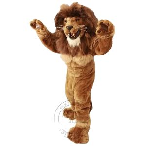 2024 Cadılar Bayramı Power Lion Maskot Kostümü Parti Karikatür Karakter Maskot Satış Ücretsiz Nakliye Desteği Özelleştirme