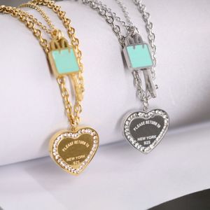 Never Fading heart necklace 18K Gold Plated Luxury Designer Necklaces Stainless Steel Pendant Necklace for women and mens Chain Jewelry Party Jewelry