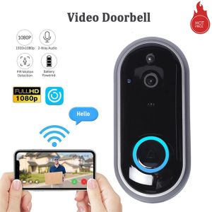 Doorbell Ubox Video Doorbell Remote Intercom HD Low Power 720P 1080P Wireless WiFi Door Bell M6 TwoWay Communication