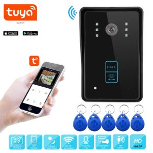 Intercom WiFi Video Doorbell Camera Tuya Smart Home Wireless Doorbell 1080p Camera Video Intercom Apartment Support Link Lock