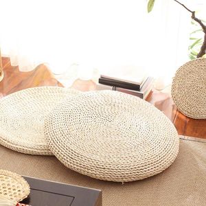 Pillow Round Floor S Straw Pouf Tufted Corduroy Tatami Soft Thick Seat Pillows For Rocking Pad