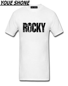 Винтажный модный юмор поговорки футболка мужчина Rocky Balboa Tshirt