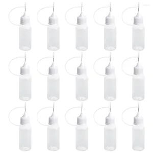 Vases 15pcs Needle Tip Glue Bottle Oil Filling Bottles DIY Quilling Craft