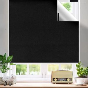 Window Stickers 1 Set UV Resistant Blackout Curtains Portable Blinds Privacy Film For Home Bedroom Office