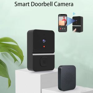 Doorbell Kablosuz Kapı Zili Su Geçirmez Akıllı Ev Zili 1080PCamera Güvenlik Alarm Gece Görüşü Ev Monitörü İçin Açık Mekan Vizyonu Hoş Geldiniz