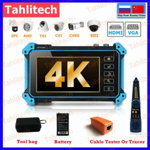 Visualizza tester per fotocamera CCTV 4K 8MP AHD CVI TVI CVBS IP CAMERA IP VISUALITÀ HD Video Monitor da 5,4 pollici Touch Screen Kit Strumento tester IPC IPC