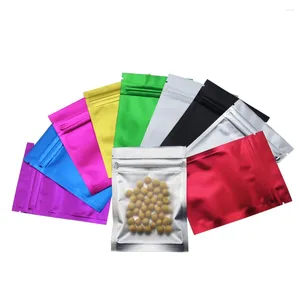 Storage Bags 1000Pcs Tear Notch Candy Nuts Bean Food Cookies Gift Packaging Pouches Clear Aluminum Foil Self Grip Seal Bag