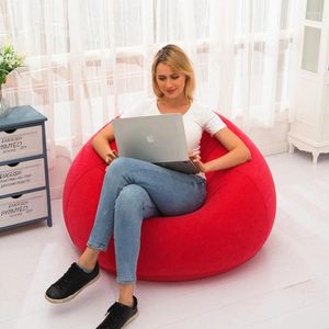 Stuhlabdeckungen 2024 Sonderangebot großer fauler aufblasbarer Sofa -Stühle PVC Loung Sitzbohnenversorgung Tatami Wohnzimmer Pouf Sofas Puff Couch