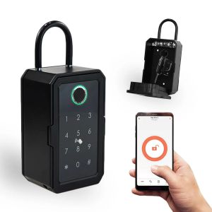 Blocca Smart Key Lock Box Tuya TTLOCK APP Wifi Fechadura Eletronica Waterproof Wall Wall Montaggio Fingerprint Lock Security Airbnb Lockbox Airbnb Airbnb