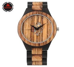 Redfire Vine Fashion Mens Orologi Minimalisti Minimalista Intaglio irregolare Diario Cool Orologi in legno Male Orologio Quarzo Gift225B3456587