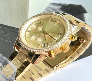 Moda Women039s Wristwatch Gold M6597 Timer multifuncional Diâmetro 39mm Varejo e Whole9244803