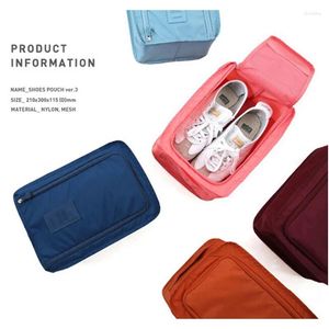 Bolsas de armazenamento Sapatos à prova d'água Bolsa de vestuário Travel Travel Nylon Organizador Multifuncional Classificação