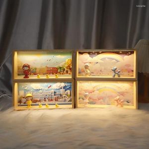 Frames Light-emitting Night Light Po Frame Handmade DIY Creative Accessories Room Decoration Ornaments