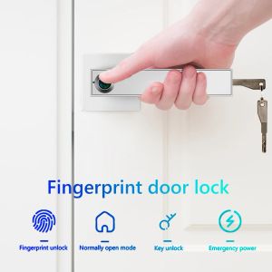 Lock Smart Door Lock Zink Legierung Griff Fingerabdruckschlösser elektronischer Halbleiter Smart Security Protection Lock für Smart Home