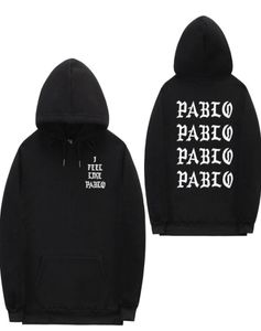 I Feel Like Pablo Streetwear Hoodie Sweatshirts Letter Print Hoodie Club Hip Hop Hoodies Men 5 Colors2809301