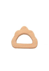 4pcs Beech Wooden Cloud Shape Teether Bebê de dentes de bebê Toys de dentição Acessórios para bebês para colar de bebê Making7188653