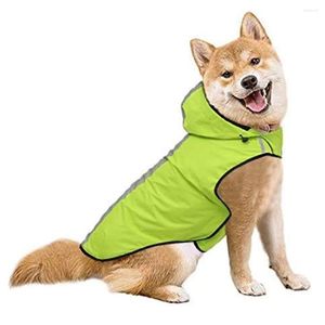 Köpek giyim evcil hayvan yağmurluk yağmurluk dayanıklı güvenlik ayarlanabilir kaput panço yağmur kar giysileri açık ceket giysileri ceket tulum