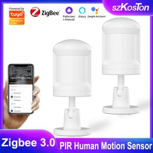 Detector Tuya Zigbee PIR Motion Sensor Detector Movement Alarm Smart Life APP Wireless Home Security Protection Work with Alexa Google P1