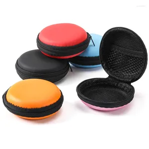 Storage Bags Headphone Case Colorful Travel Women Men Zipper Mini Coin Key Charger Holder Bag Box Organizer