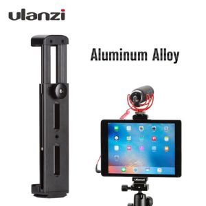 Monopods Ulanzi Upad Pro Aluminum Tripod Mount W Cold Shoe Adapter Tablet Clip Clamp Stand Holder for Ipad Pro Mini Air Light Mic Stand