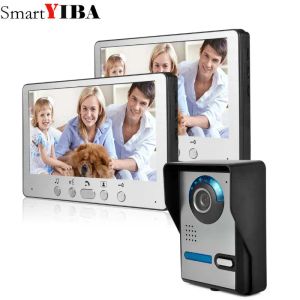 Intercom 7 -tums Video Doorbell Monitor Video Intercom med väderbeständig utomhuskamera IP65 Dörrtelefon Intercom System